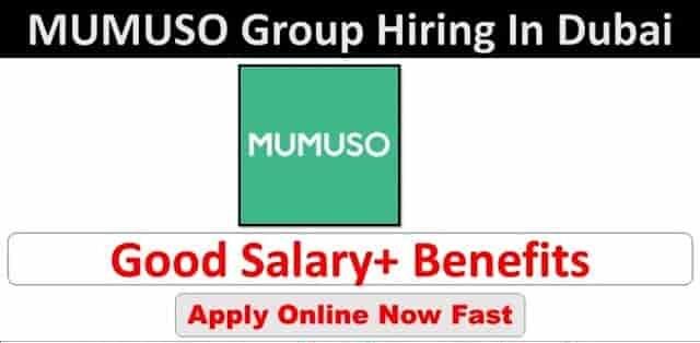 MUMUSO Careers Jobs Vacancies In UAE 2025